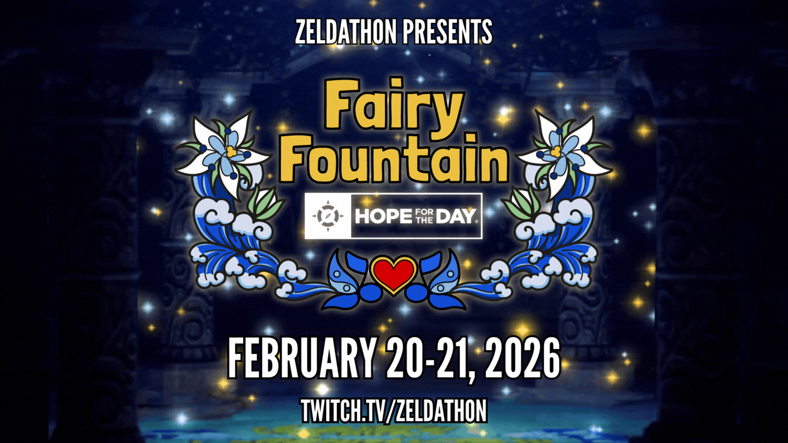 Zeldathon Presents Fairy Fountain Logo